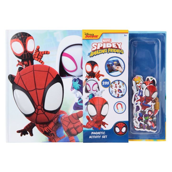Carte de activități magnetică, Slammer, Spidey, multicolor, 3 ani