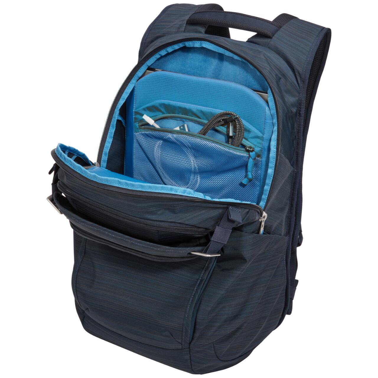 Rucsac urban cu compartiment laptop, Thule, Nylon, 24L, Black