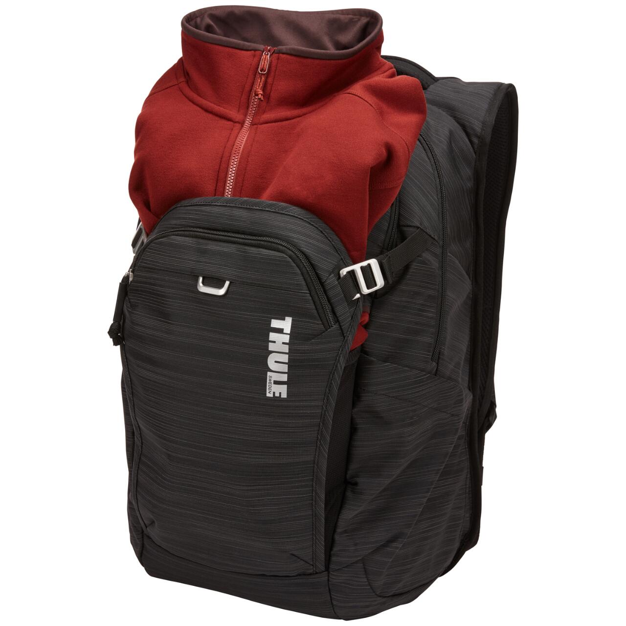 Rucsac urban cu compartiment laptop, Thule, Nylon, 24L, Black