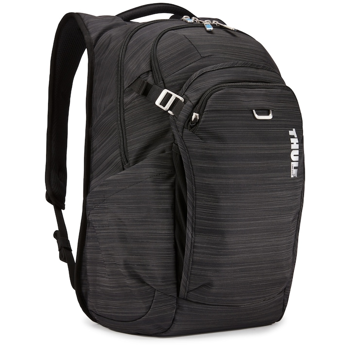 Rucsac urban cu compartiment laptop, Thule, Nylon, 24L, Black