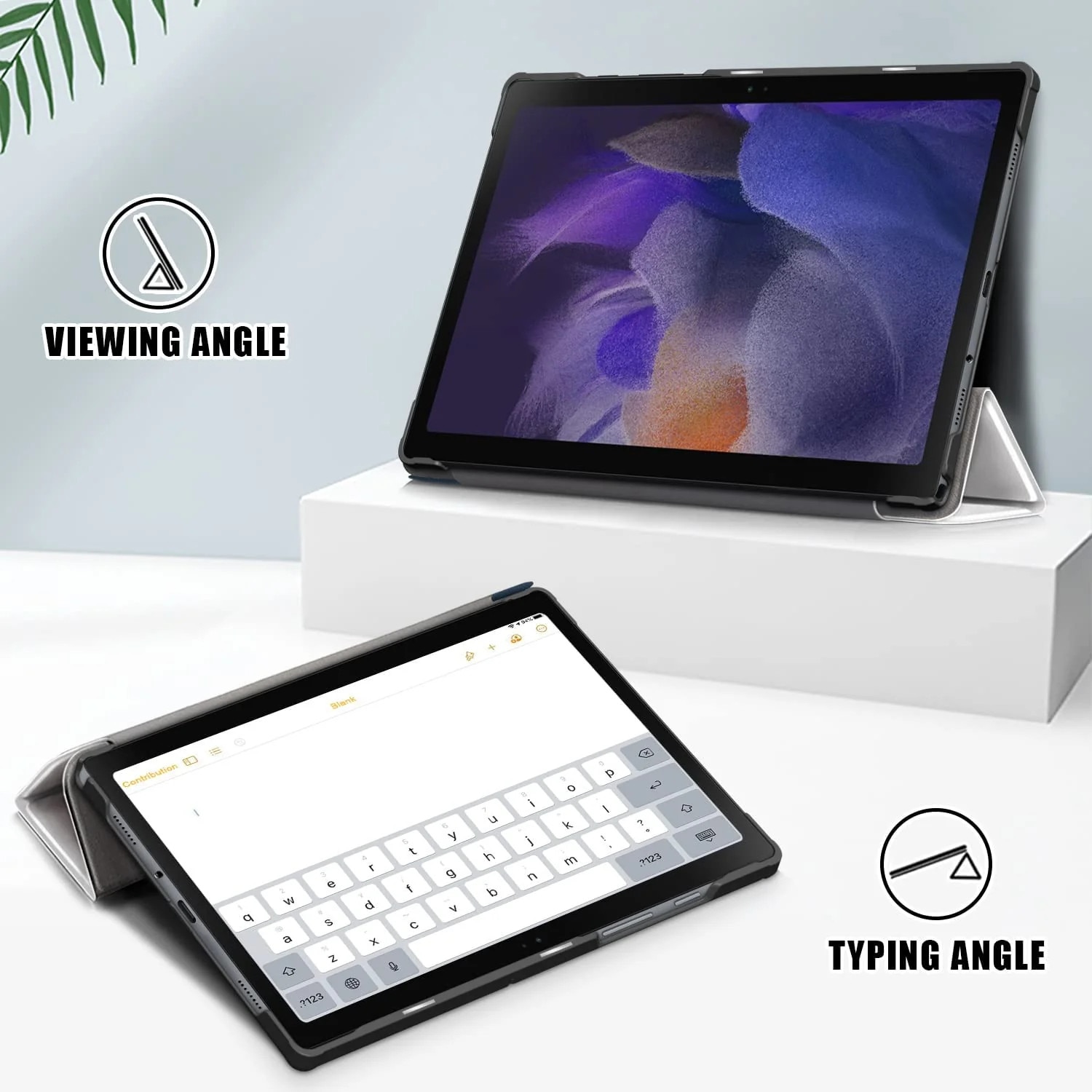 Husa Sigloo pentru tableta Lenovo Tab 10.1" 2025 TB311 – Slim, Tri-Fold Magnetic, Piele Ecologica, Stand Reglabil, – model Lazy Cat