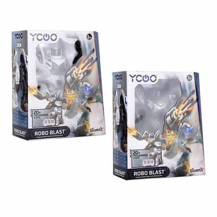 Програмируем робот AS Robo Blast, електрически, дистанционно управление, комплект с дистанционно и стрели, 5 години+