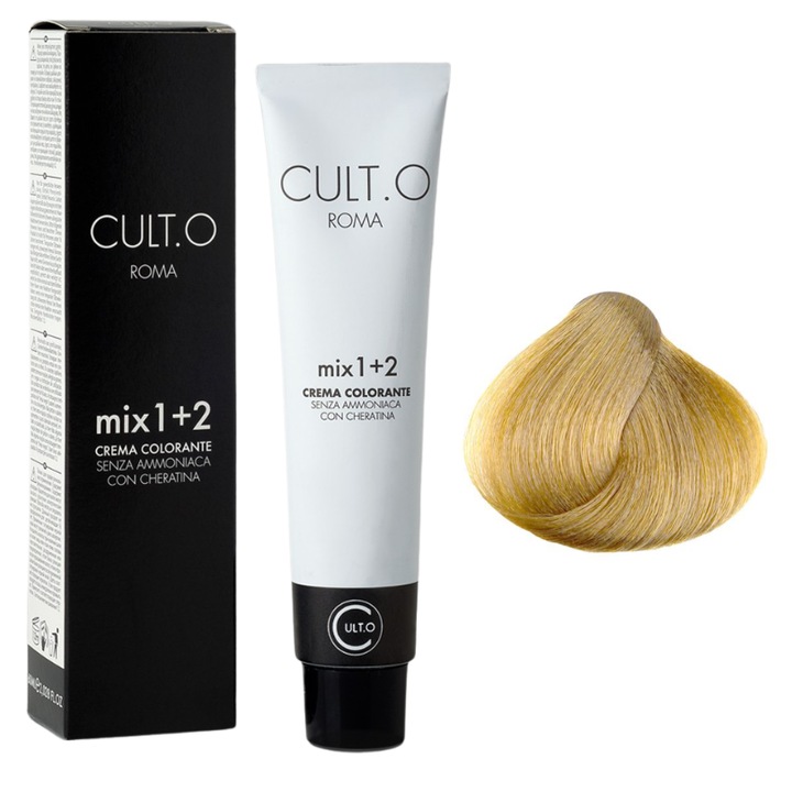 Professzionális permanens hajfesték - 11.33 ultra világos arany szőke árnyalat (Különleges szőke árnyalatok) 60 ml, mix 1:2, Cult.O, Faipa