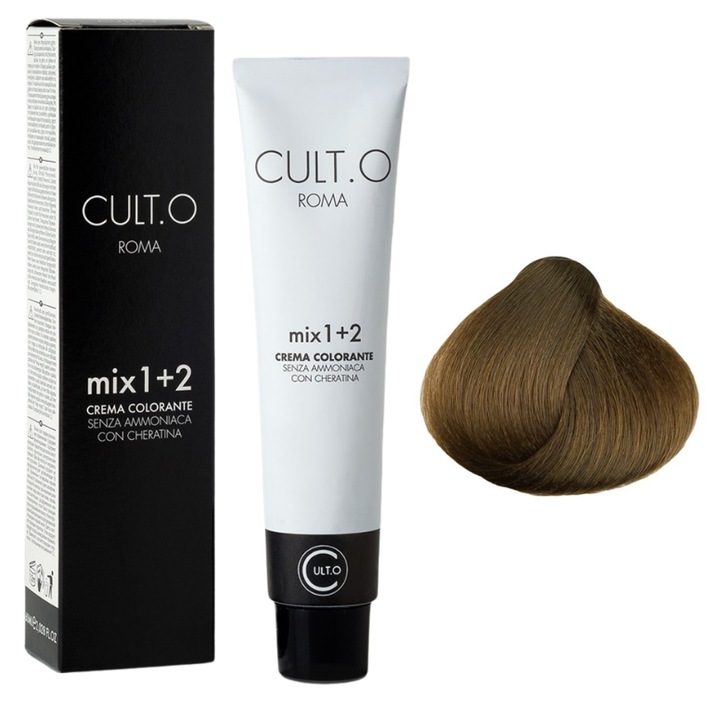 Professzionális tartós hajfesték - 7.3 arany szőke árnyalat (Hamvas&Arany) 60ml, mix 1+2, Cult.O, Faipa