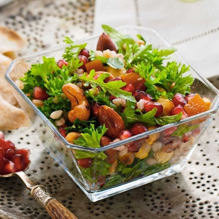 Bol salata sticla transparent Asir 19.6 cm