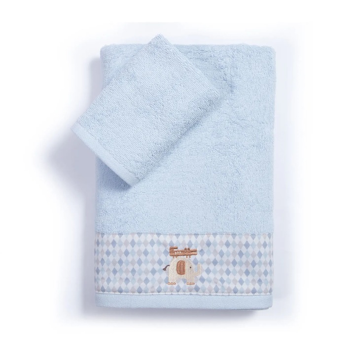Set 2 Prosoape Baby Towels Favorite Toys Light Blue