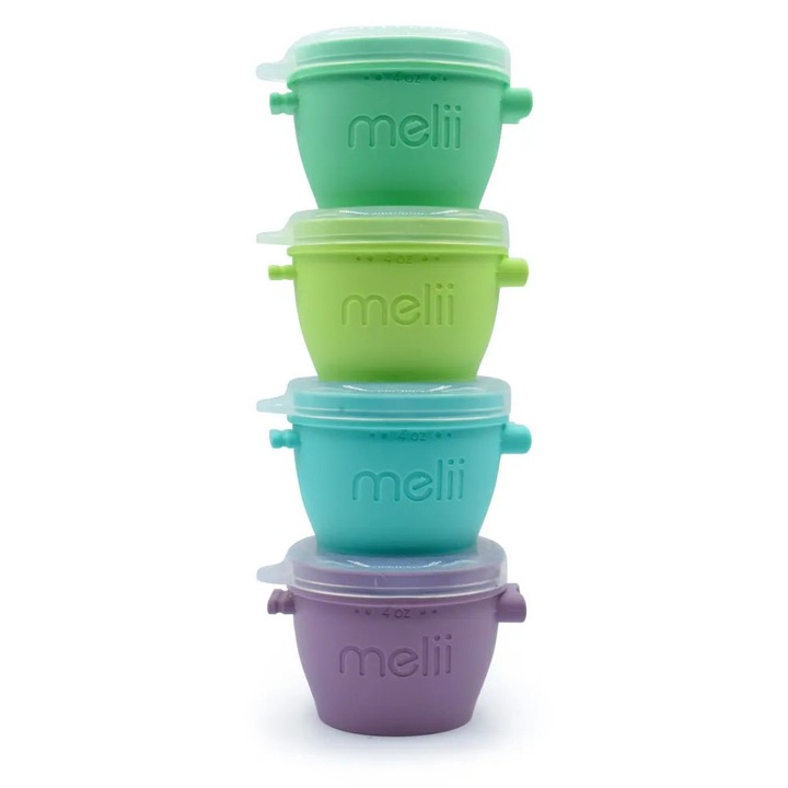 Set 4 szilikon snap&go tárolóedény, melii, 4*177 ml