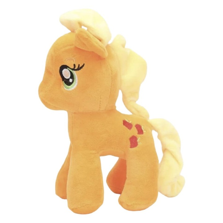 Jucarie de plus, Unicorn, My little poney, portocaliu, 35 cm