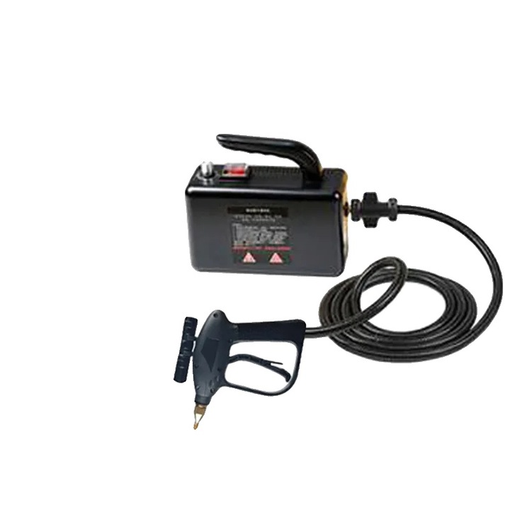 Aparat de curatat cu abur, 220 V, negru, design compact, utilizare versatila