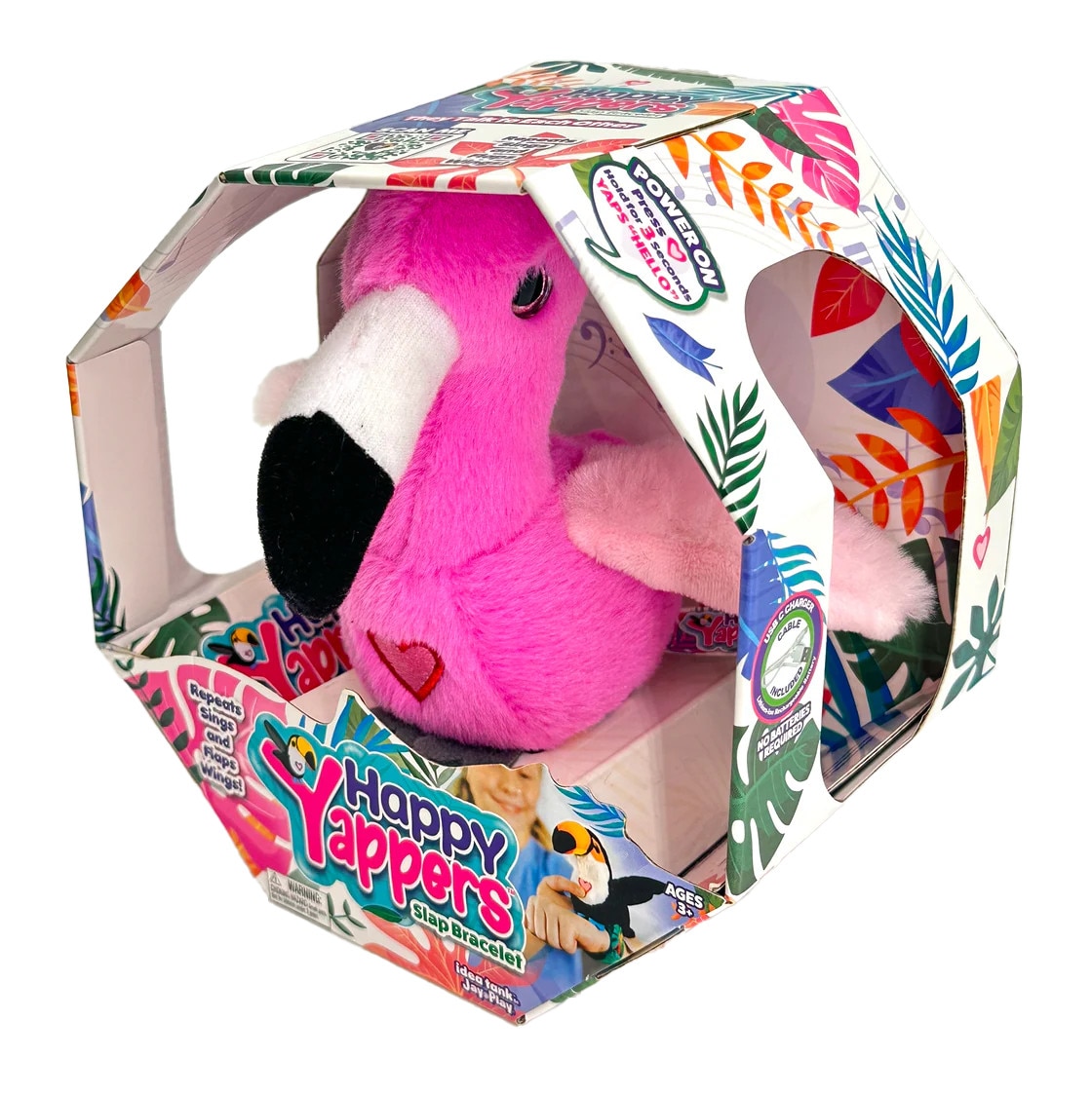レノックス猫 Playing with Peares Jucărie de pluș Happy Yappers Flamingo, Jay At Play, interactivă