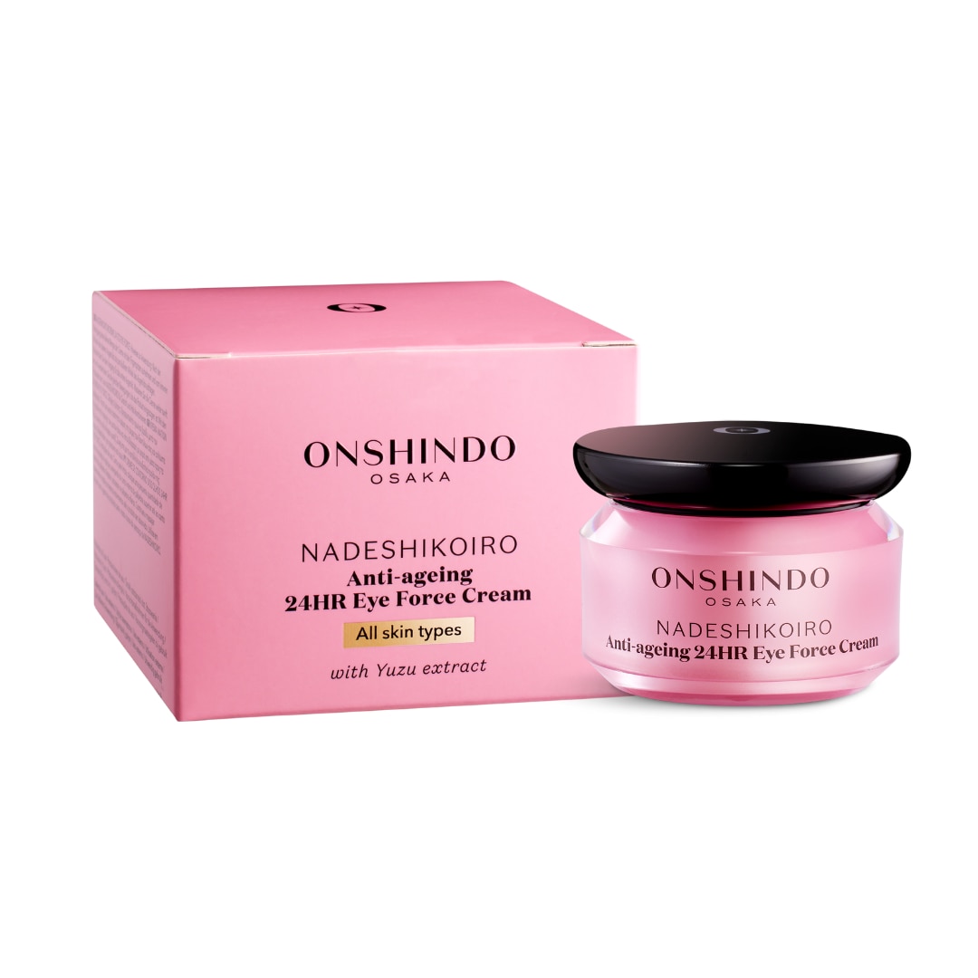 Crema antirid 24H pentru conturul ochilor Onshindo Osaka cu extract de YUZU pentru toate tipurile de ten, 20 ml