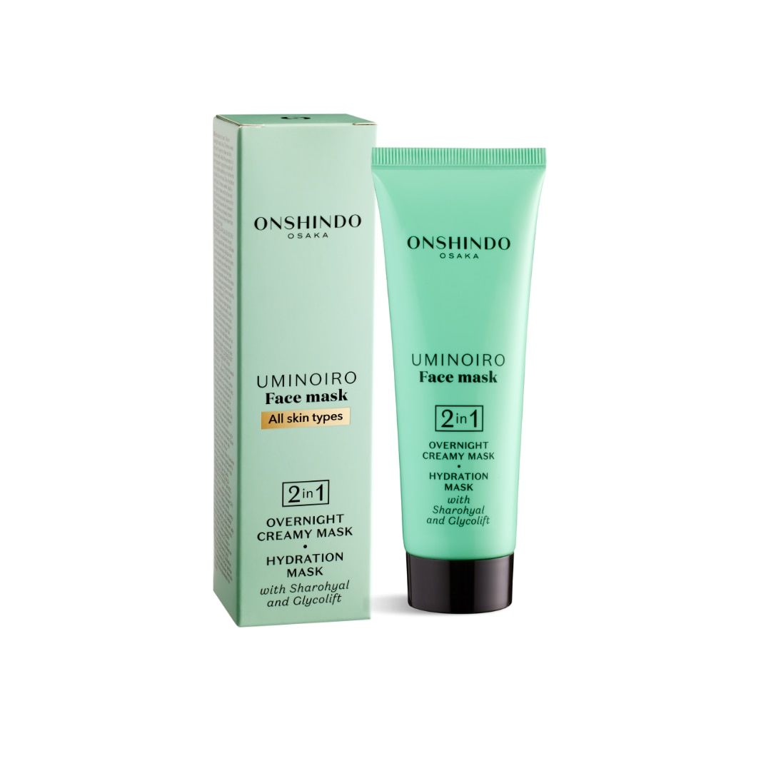 Masca faciala Onshindo Osaka 2 in 1 – Crema de noapte Hidratare intensa cu Sharohyal și Glycolift, pentru toate tipurile de ten, 75 ml