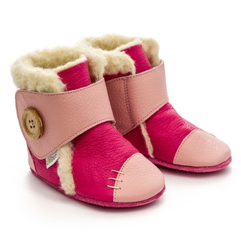 Cizme cu talpa moale Liliputi, Hibiscus, piele naturala Cizme cu talpa moale Liliputi, Hibiscus, piele naturala