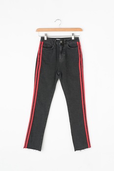 Subdued, Blugi crop cu talie inalta, Negru, 22 Subdued, Blugi crop cu talie inalta, Negru, 22