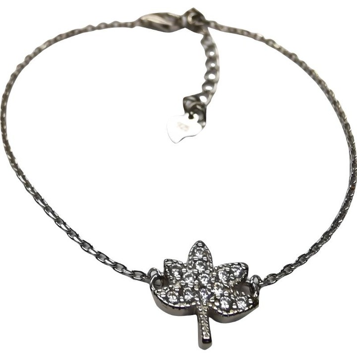 Martisor Bratara Argint 925 Frunza de Artar, 2.73 g