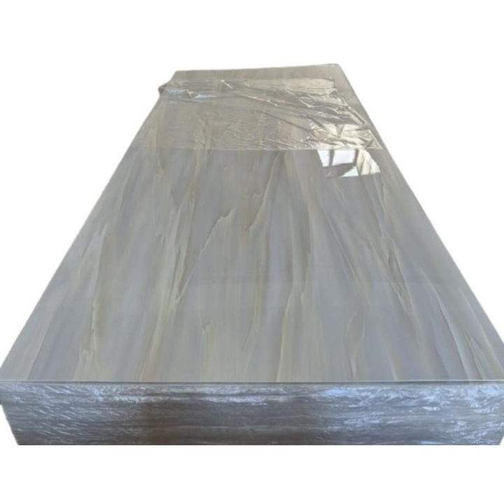 Panou decorativ imitatie marmura PVC, Gri, impermeabil, ignifug, 2700x1220x3 mm