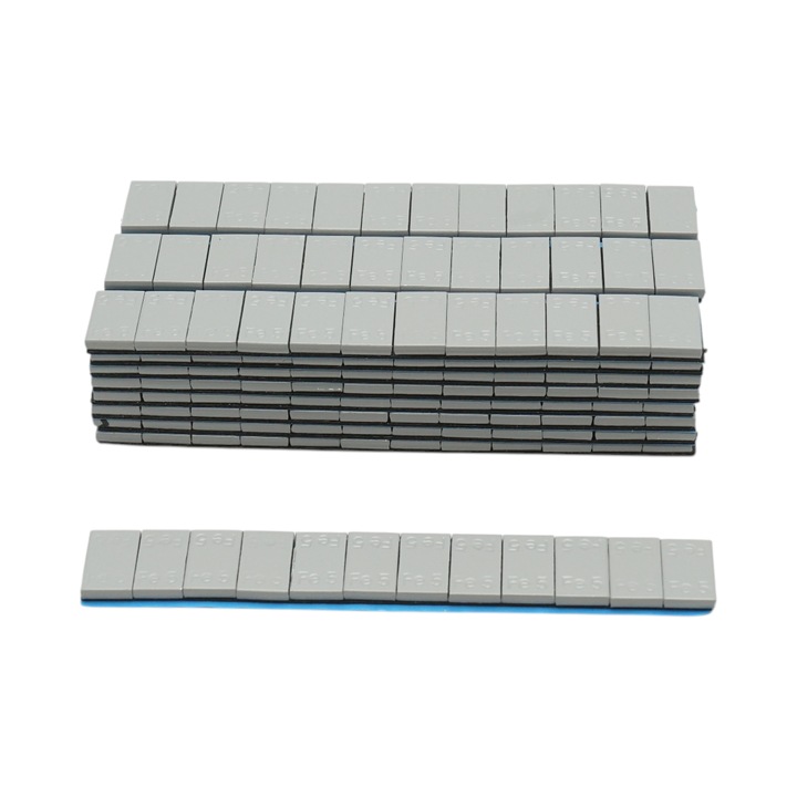 Contragreutăți autoadezive gri închis Breckner Germany, set 100 benzi x 12 buc, greutate totală 6000g