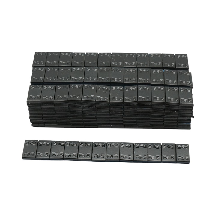 Contragreutati autoadezive negre pentru echilibrare roti, Breckner Germany Fe, 60g (5gx12 buc) 100 benzi/set