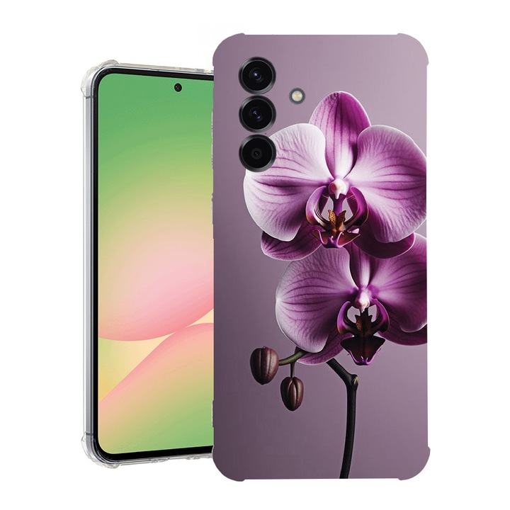 BestCase® Samsung Galaxy A17 5G tok Pink Orchid dizájnnal, ütésálló, megerősített 4 sarokkal, 2078494 AS 1405