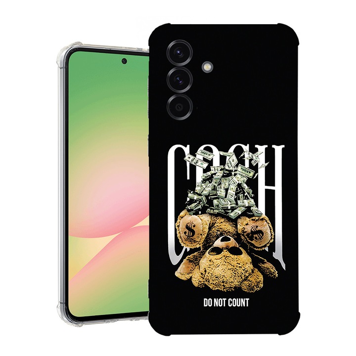 BestCase® Husa pentru Samsung Galaxy A17 5G cu Design Teddy Bear Money, Anti Shock, Reinforced 4 Corners, 2078494 AS 1460