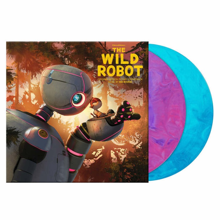 Vinil 2LP WaxWork Records Wild Robot OST, roz, inclusiv booklet de 12 pagini
