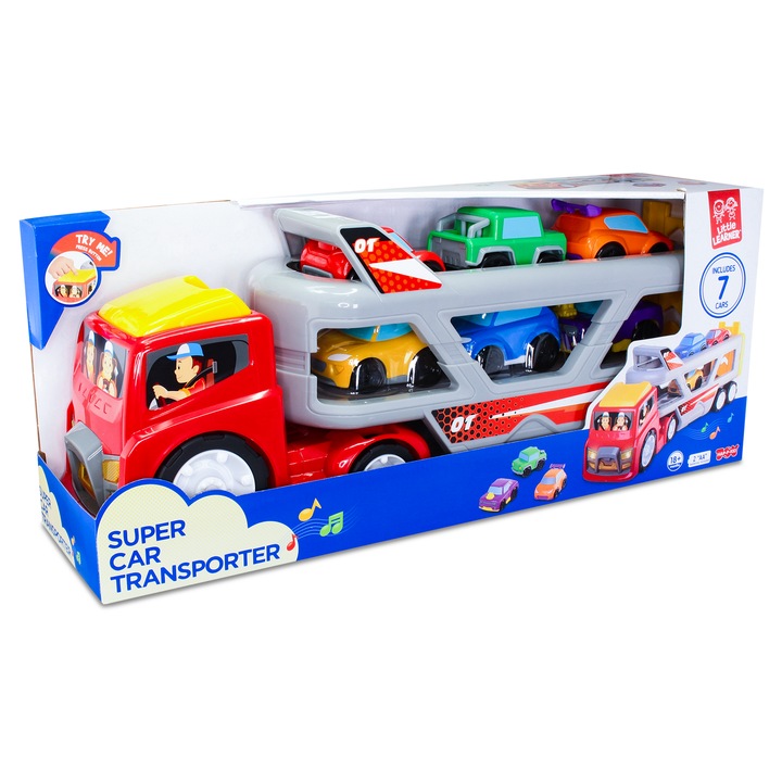 Jucarie interactiva - Camion cu platforma auto