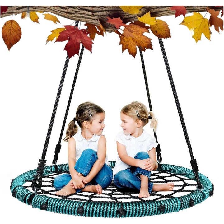 Люлка тип гнездо SmartVibe, 100 см, водоустойчива, зелена, 340 кг