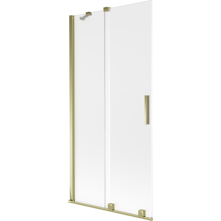 Paravan cada Mexen Velar, 2 usi glisante, 95x150cm, mat, auriu