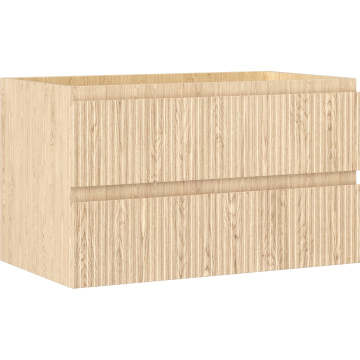 Masca lavoar Mexen Rivel 80 cm, 2 sertare, stejar