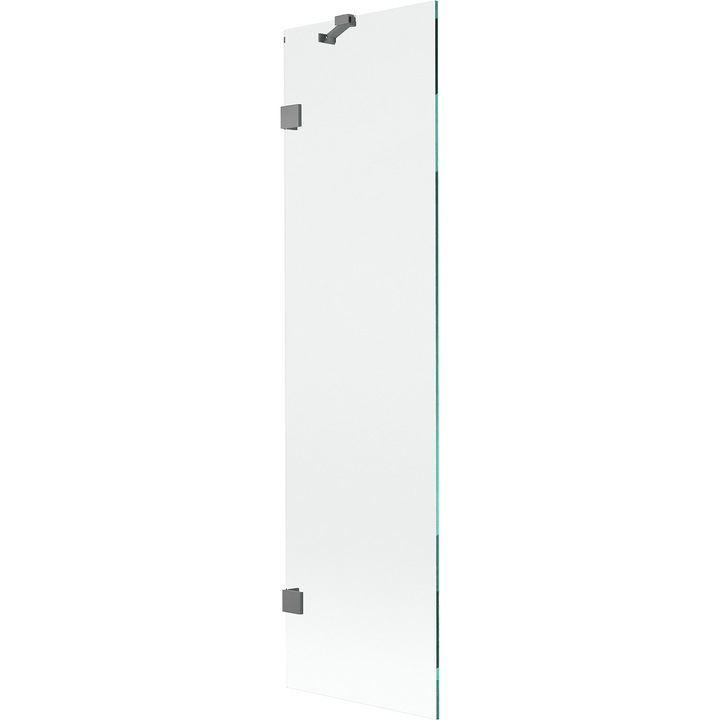 Paravan de baie Mexen Lunar, 1 aripă, 50x150cm, transparent, gun metal