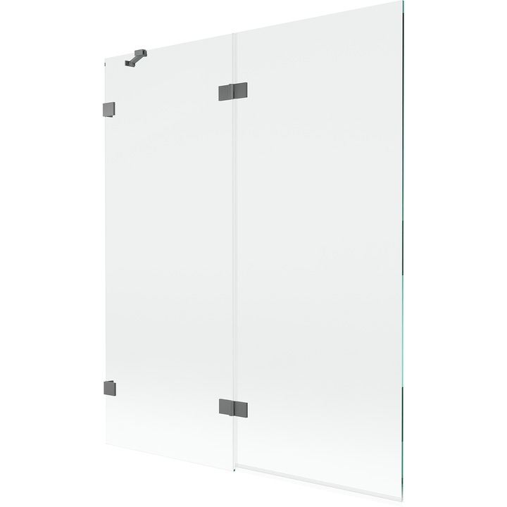 Paravan de baie Mexen Lunar, 2 usi, transparent, 140x150cm