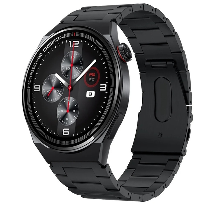 Bratara Titan pentru Huawei Watch 2 3 4 5 GT GT2 GT3 GT4 GT5 Pro 46mm, Best Accessories, Gri inchis