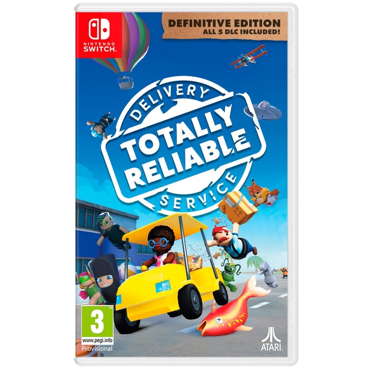 Игра WE'RE FIVE GAMES Totally Reliable Delivery Service: Definitive издание, за Nintendo Switch