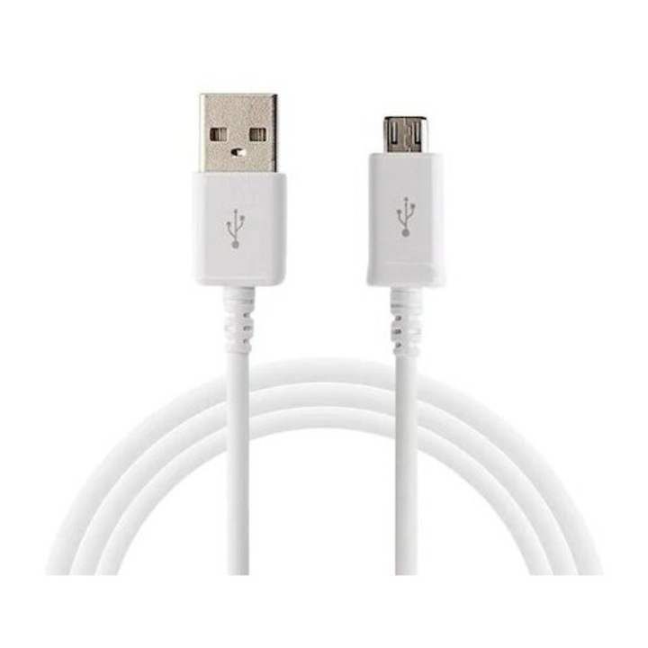 Cablu de date/Incarcare micro USB 1m Alb