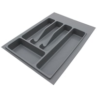 Suport organizare tacamuri, gri, pentru corp de 400 mm, montabil in sertar bucatarie