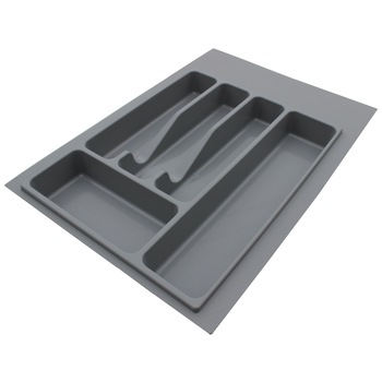 Suport organizare tacamuri, gri, pentru corp de 400 mm, montabil in sertar bucatarie Suport organizare tacamuri, gri, pentru corp de 400 mm, montabil in sertar bucatarie