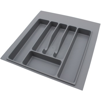Suport organizare tacamuri, gri, pentru latime corp 550 mm, montabil in sertar bucatarie Suport organizare tacamuri, gri, pentru latime corp 550 mm, montabil in sertar bucatarie