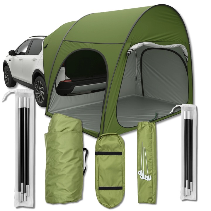 Cort SUV XL, Edibazzar, impermeabil, 300x150x210 cm, verde