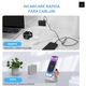 Încărcător wireless 3 în 1 AVR SMART, compact cu suport pliabil, încărcare rapidă MagSafe, negru