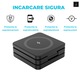 Încărcător wireless 3 în 1 AVR SMART, compact cu suport pliabil, încărcare rapidă MagSafe, negru