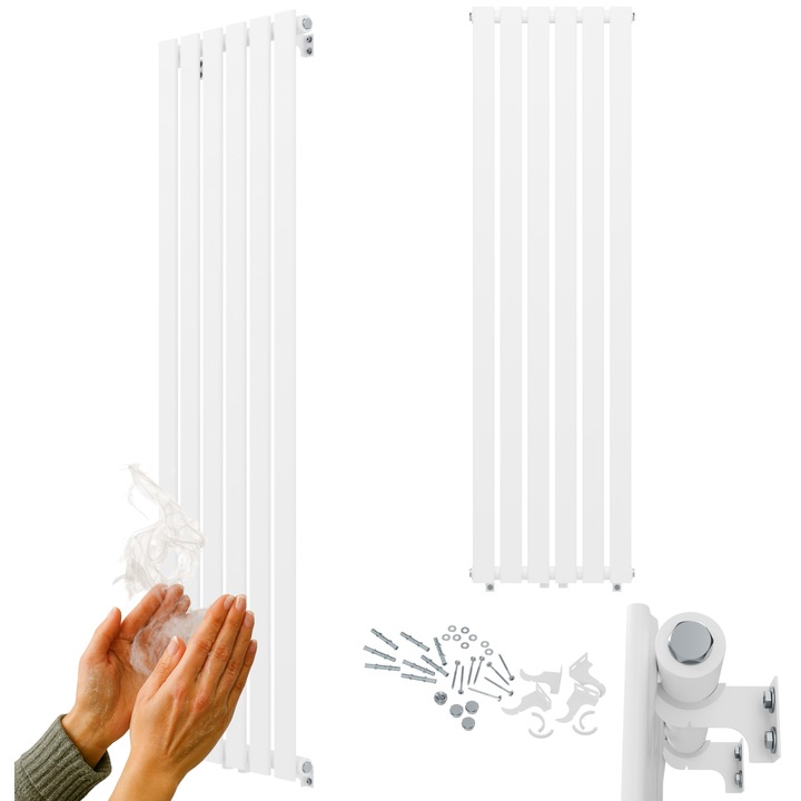 Radiator Baie, Granitan, Model Fero, Alb, 1600x450mm, 776W, Constructie Subtire Si Durabila