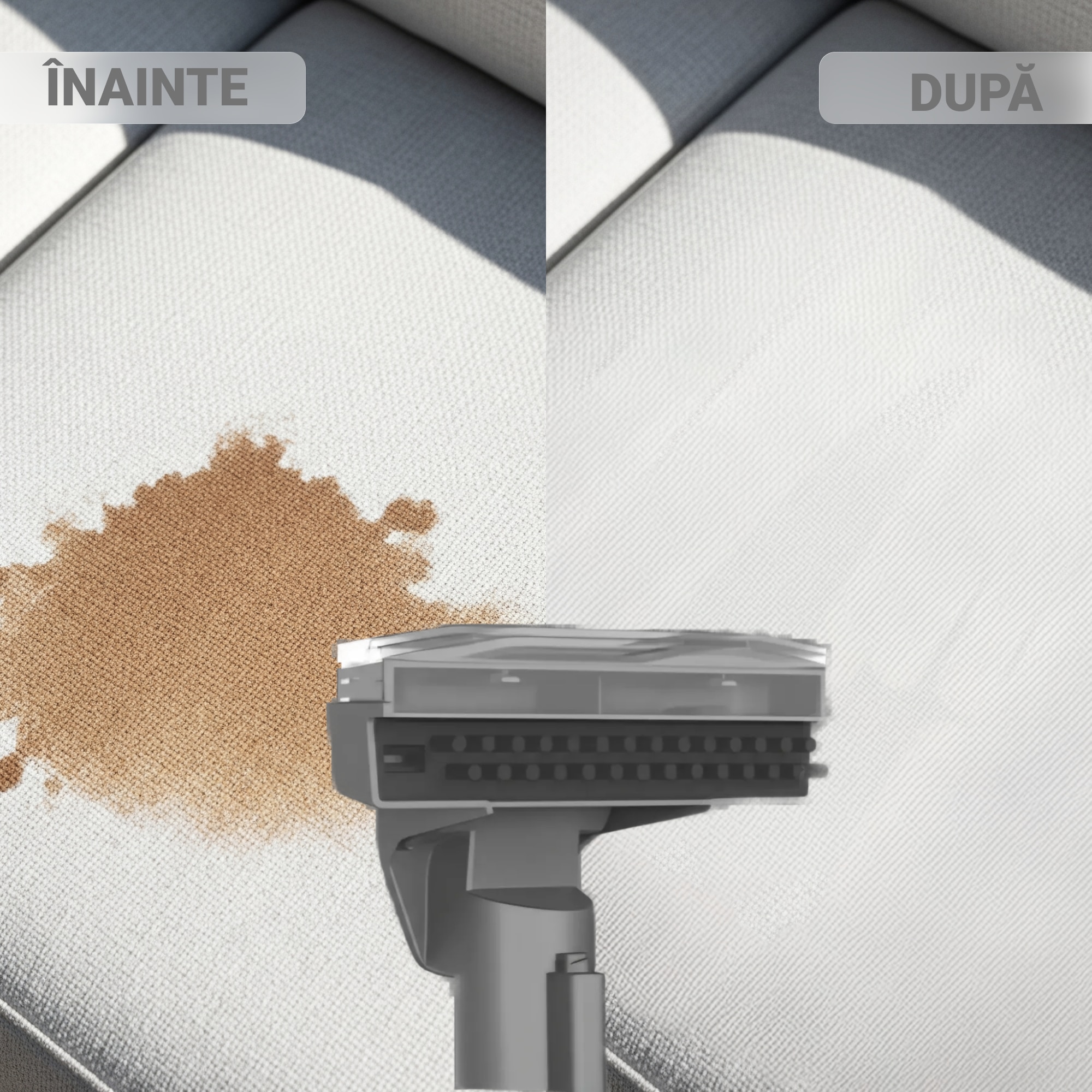 Aspirator Cu Spalare 4 In 1 SeveShop® C6 Max Teendow, Aspirator cu Aburi, Aspirator Cu Spalare Multifunctional Pentru Covor Si Tapiterie, Rezervor Dublu 1.2L, Putere 1650W, Putere De Aspirare 12000Pa, Design Compact, Ideal Auto, Canapea, Gri