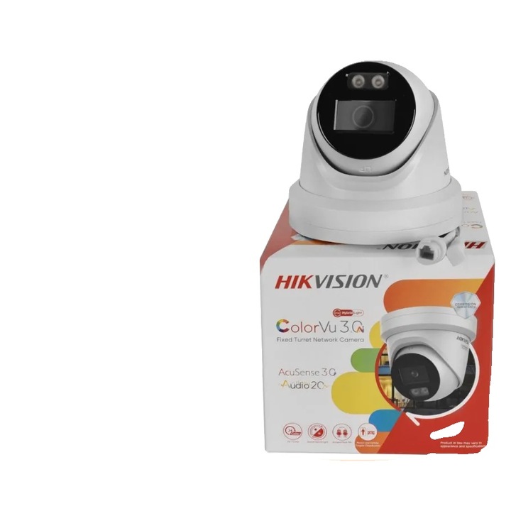 Камера за наблюдение, 4MP, интелигентно осветление, цветно нощно виждане, 2.8mm, бяла