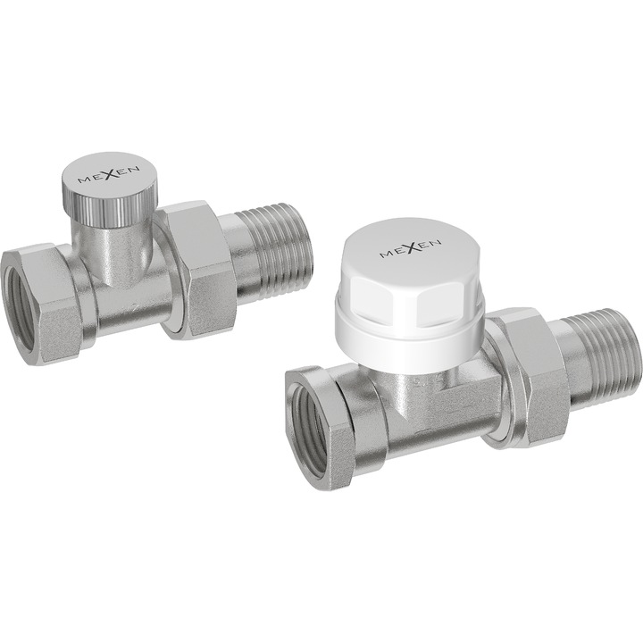 Mexen valve radiatoru rect, nichel - W914-012-01