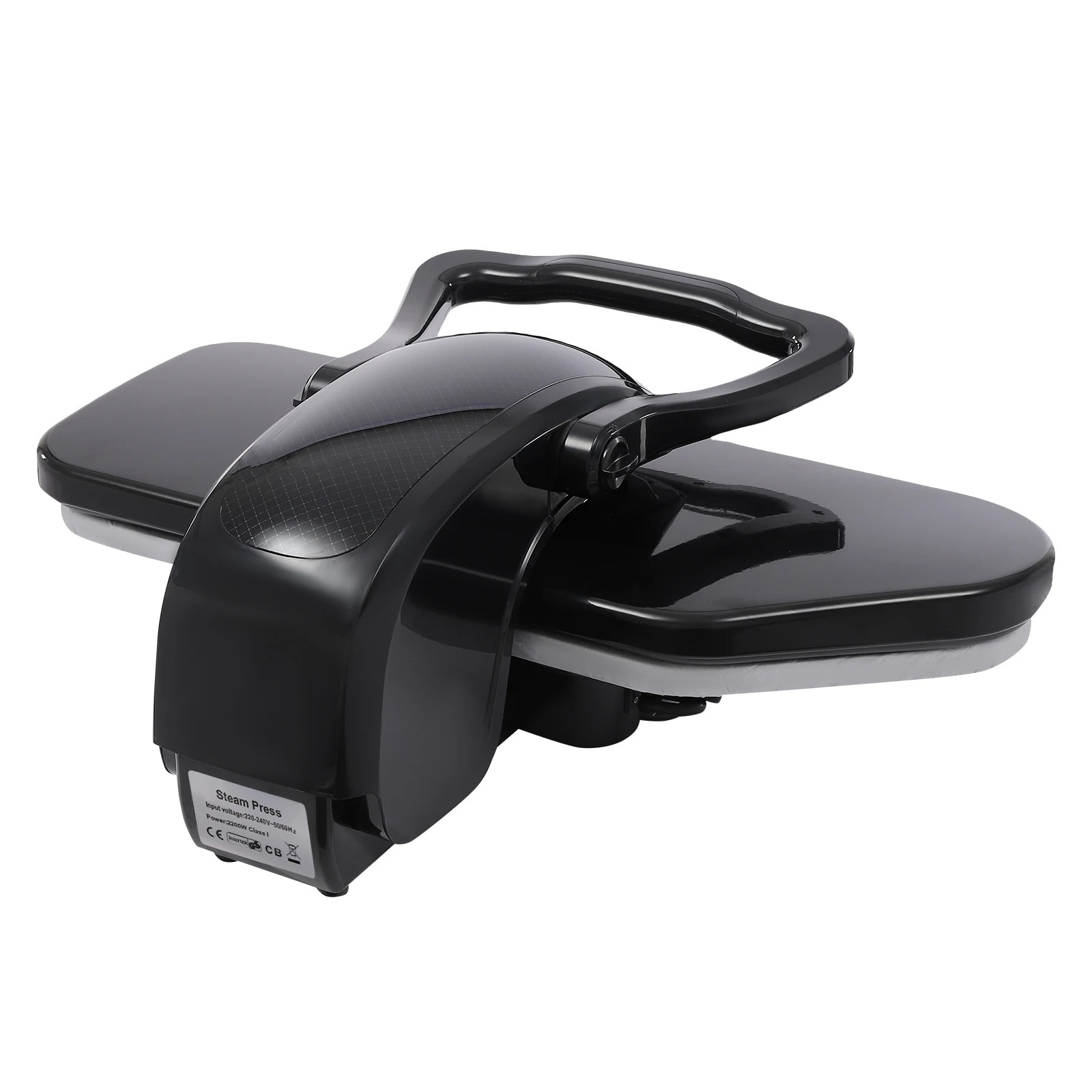 Presa de calcat cu abur, De masa, 2200 W, Suprafata de presare 66 cm, 220 V Fisa UE, Negru