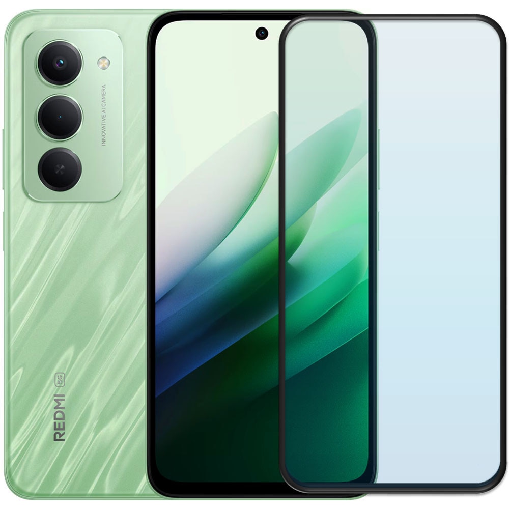 Folie din sticla securizata pentru Xiaomi Redmi 15, HAMSTERBOX Glass Shield, Protectie completa ecran, Full face, Aplicare rapida, Case Friendly, Transparenta