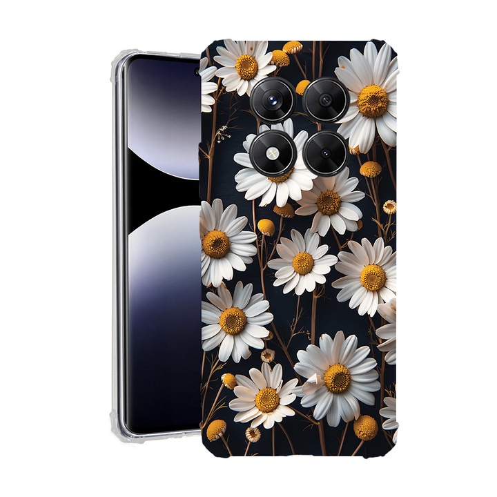 BestCase® Husa pentru Xiaomi Redmi Note 15 Pro Plus 5G cu Design 3D Daisy, Anti Shock, Reinforced 4 Corners, 2078502 AS 1439