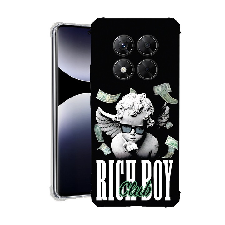 BestCase® Husa pentru Xiaomi Redmi Note 15 Pro Plus 5G cu Design Rich Boy Club, Anti Shock, Reinforced 4 Corners, 2078502 AS 1457