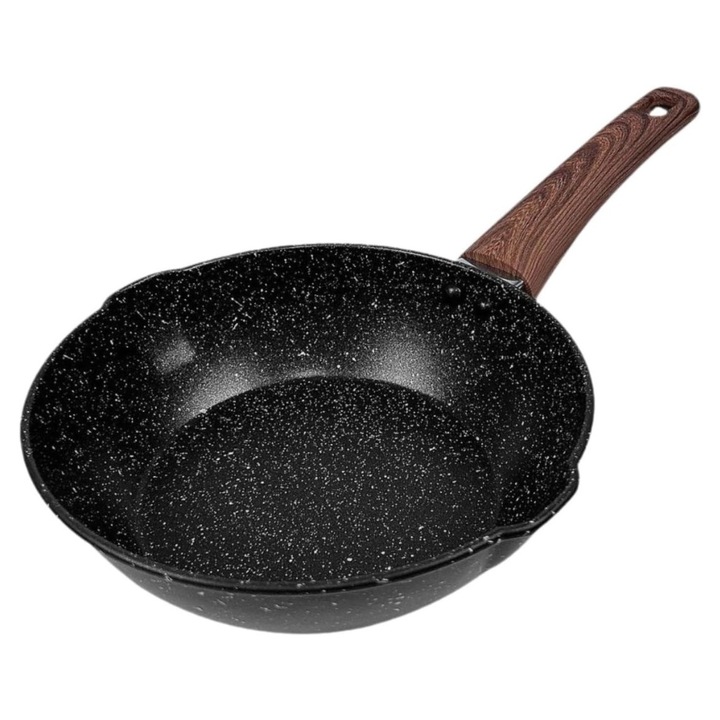 Tigaie antiaderenta CELhome 16 cm, design rotund, maner ergonomic, gatire uniforma