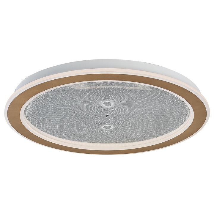 Rabalux Zofrael beépített LED mennyezeti lámpa távirányítóval, 34W 2400 lm 3000-6500K arany, 510mm átmérő, IP20